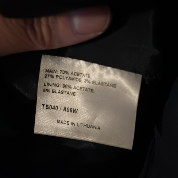 Karen Millen England Strapless Floral Ribbon Corset Dark Purple Black Top 8 - Picture 13 of 14